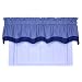Logan Gingham Check Print Bradford Valance Window Curtain, Blue