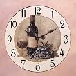 Wood Wine Theme Wall Clock - Style 34270