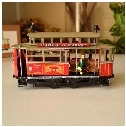 Mini Old 915 Los Angeles trolley Metal Winds Up, Tin Toy Collection Size 7"*3"*4"