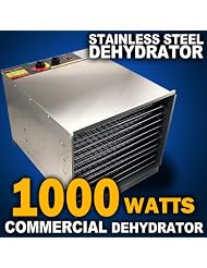 New MTN Gearsmith Commercial Stainless Steel 10 Tray Fruit Jerky Food Dehydrator Dryer by MTN Kitchenware