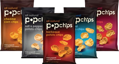 Popchips Single Serve Variety Pack, Nine Flavors, 1 Ounce Bags (Pack of 36)