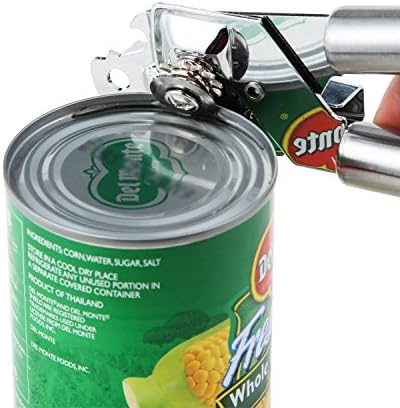 Manual Can Opener and Bottle Opener Set: 4-in-1 Kitchen Tools Open Cans, Bottles, Tin Lids, and Twist Caps