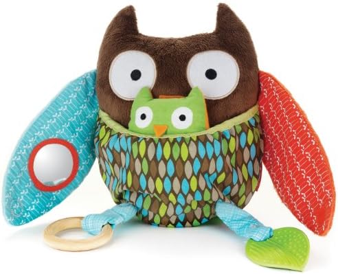 Skip Hop Baby Treetop Friends Hug-and-Hide Wise Owl Activity Toy, Multi