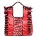 Flower Zipper Handbag Croco Ruffle Purse Floral Bag By Sundae Sky
