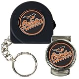 MLB Baltimore Orioles 6' Tape Measure, Key Chain & Money Clip Set