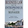 Business Law for the Entrepreneur and Manager