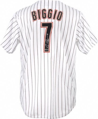 Craig Biggio Autographed Jersey | Details: Houston Astros, White, Majestic Replica
