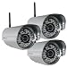 Foscam FI8905W Outdoor Wireless/Wired IP Camera - 3 Pack
