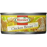 Hormel Chunk Breast of Chicken,Premium  No Salt Added, 5-Ounce Cans (Pack of 12)