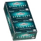 Trident Xtra Care Cool Mint Sugarless Gum,(12/14 Stick Packs