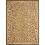 Safavieh Courtyard Collection CY6100-39 Natural and Gold Indoor/ Outdoor Area Runner, 2-Feet 4-Inch by 9-Feet 11-Inch