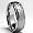 7MM Miligrained, Hammered Stainless Steel Ring Size 8