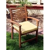 Ewins Premium Indoor Outdoor Dining Chair Cushion - Wheat by Ewins