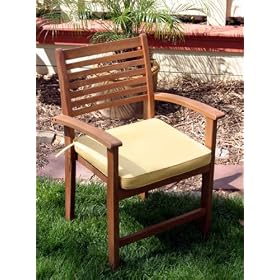 All Weather Chair Cushion: Wheat by Ewins