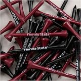 Florida State Seminoles (FSU) 50 Pack Collegiate Golf Tees