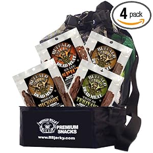 Buffalo Bills Dead Meat Beef Jerky Backpack Cooler (filled with 4 assorted 16oz bags of... by Buffalo Bills Premium Snacks