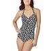 Merona Black & White Dotted Retro Swimsuit - L Merona Black & White Dotted Retro Swimsuit - L