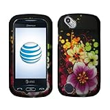 Rubberized Black Purple Orange Green Flower Bubble Snap on Design Case Hard ....