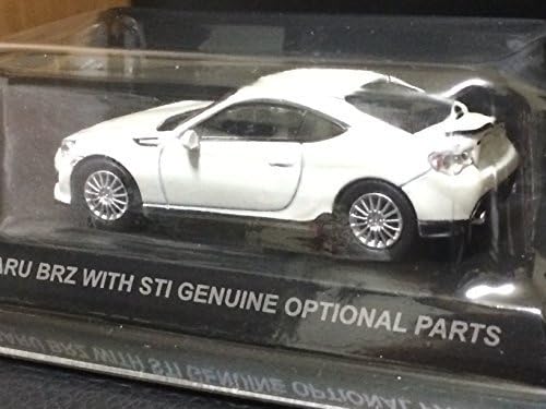 Kyosho Subaru minicar collection separately Circle K Sunkus KYOSHO SUBARU 1/64 BRZ WITH STI GENUINE OPTIONAL PARTS genuine parts BRZ white