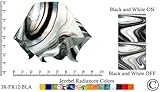 Jezebel® Radiance® Small Flame Black and White Glass Pendant/Ceiling Fan Light Replacement Glass Shade, 1 1/8