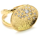 MELINDA MARIA Pod Collection Pod Pave Ring, Si
