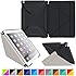 roocase iPad Air 2 Case - Origami 3D iPad Air 2 2014 Slim Shell Case Smart Cover with Sleep / Wake [Features Landscape, Portrait, Typing Stand] for Apple iPad Air 2 (2014) 6th Generation Latest Model, Granite Black / Cool Gray