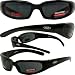 Sporting Goods : CHICAGO FOAM PADDED MOTORCYCLE SUNGLASSES UV400 GOGGLES BIKER EYEWEAR SMOKE LENSES