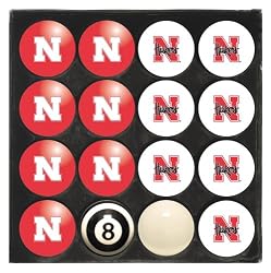 Imperial Nebraska Cornhuskers NCAA Licensed Billiard Ball Set