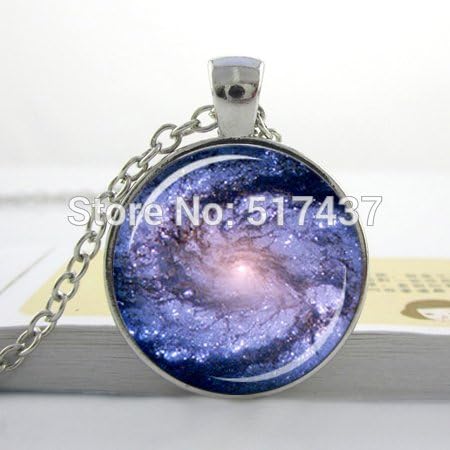 Lawrence Painting Galaxy Pendant Galaxy Necklace Astronomy Necklace Astronomy Geek Star Trek Sci Fi Jewelry Science Necklace