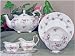 Elizabeth Grey Scatter Rose Bone China Tea Set by Heirloom