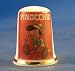 Porcelain China Collectable Thimble -- Fairy Tale Pinocchio with Free Gift Box