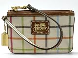 AUTHENTIC COACH BLEECKER TATTERSALL SMALL WRISTLET 40990