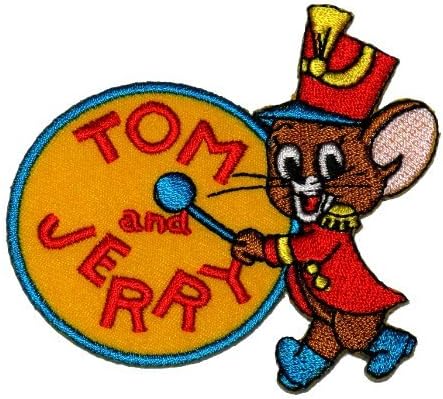 3-Pack 2.8" x 3.1" Jerry Mouse Tom and Jerry DIY Embroidered Sew Iron on Patch