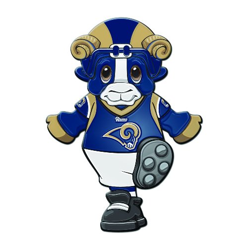 St. Louis Rams Window Mascot Cling