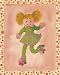 Art Poster Print - Girl In Roller Skates - Artist: Alba Galan - Poster Size: 8 X 10 inches