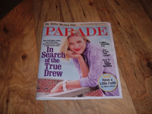 Parade, September 27, 2009-Drew Barrymore-After marriages, rehab, and family pain, Drew Barrymore keeps a determined smile In Search of the True Drew.