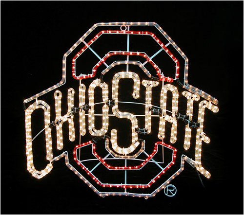 American Lighting LLC 142-0803 Ohio State Buckeyes NCAA Lighting Motif Rope Light