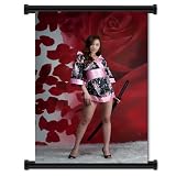 Han Ji Eun Sexy Korean Model Fabric Wall Scroll Poster (16