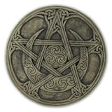 Moon Pentacle Plaque Stone Finish