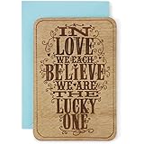 Hallmark Signature Collection Love Anytime Greeting Card: In Love We Each Believe We Are the Lucky One