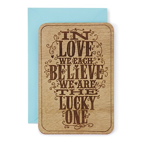 Hallmark Signature Collection Love Anytime Greeting Card: In Love We Each Believe We Are the Lucky One