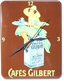 Eigenschaften shark-toys  / Cafés Gilbert - Nostalgische Uhr aus Blech - Wanduhr Blechuhr - Cafe Kaffee Café Geschenk Sammler Nostalgie Küche Clock Blechschild Schild