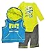 DC Shoes Baby Boys Cyan, Lime & Black Vest 3pc Pant Set