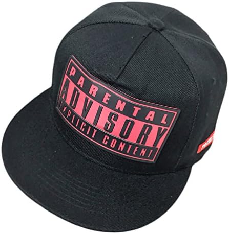 Luckmagic Unisex Snapback Hat Flat Brim Baseball Cap With Embroidery Letter Rose