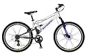 Schwinn Protocol 1.0 Men's Dual-Suspension Mountain Bike (26-Inch Wheels, Silver/Grey/Blue)