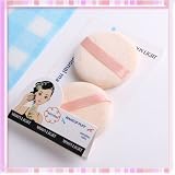 LY Stylish Lady Round Make up Powder Puff Sponge Cosmetic Face New 2pcs B0085