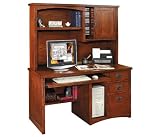 Mission Finish Computer Desk with Hutch Kathy Ireland Mission Pasadena Collection by Kathy Ireland b