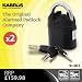 2 x Kabrus XL902 Heavy Duty High Security ALARMED Padlocks / Shipping Storage Containers Security / Caravan, Motorhome, Retail, Farm, Equestrian Saddlery Security / Multi-Purpose Heavy Duty Alarmed Locks for High Security