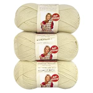 Premier-Yarns-3-Pack-Solid-Deborah-Norville-Everyday-Soft-Worsted-Cream