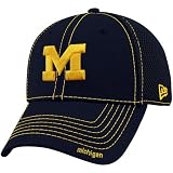 New Era Michigan Wolverines Youth Navy Blue Neo 39THIRTY Stretch Fit Hat